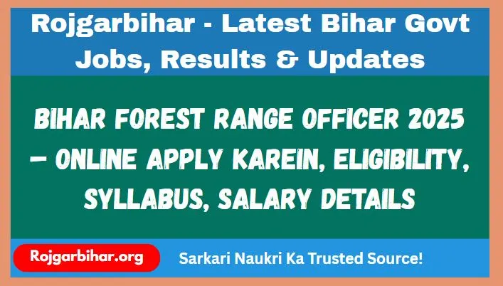 Bihar Forest Range Officer