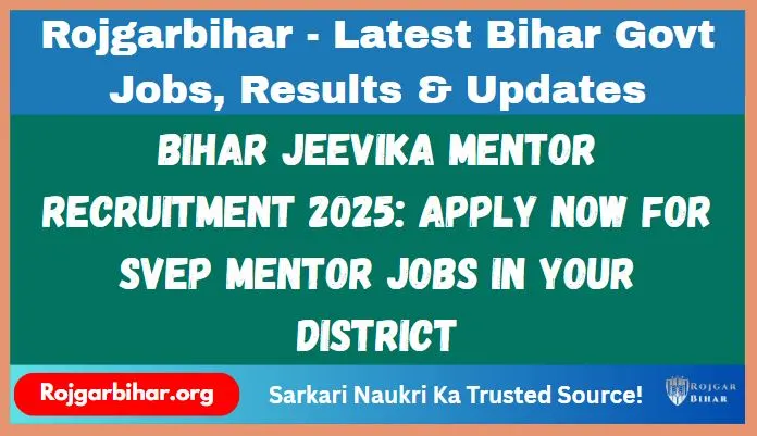 Bihar Jeevika Mentor
